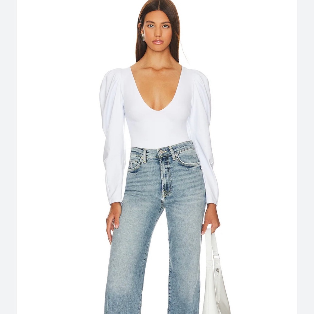 x Intimately FP Va Va Voop Bodysuit in White